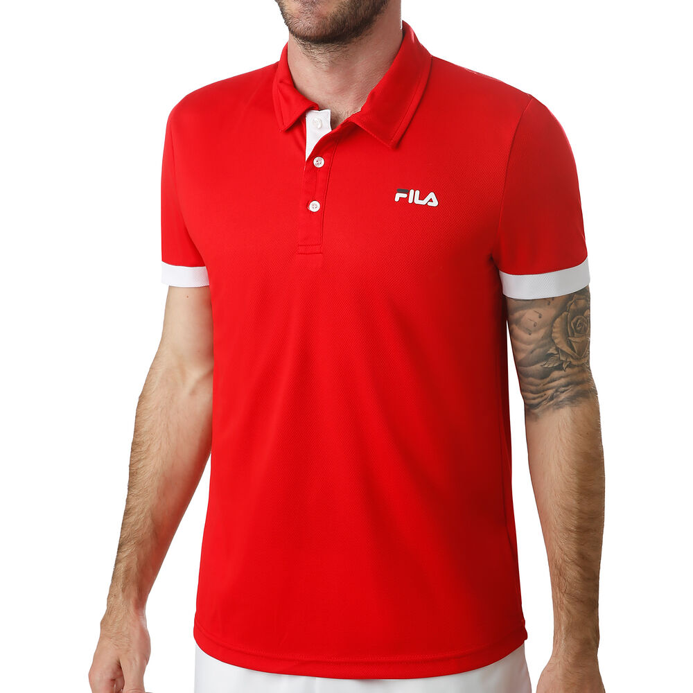 Fila Popey Polo Hommes - Rouge , Blanc