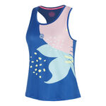 V&ecirc;tements de tennis BIDI BADU BIDI BADU Hey Laguna Racerback
 D&eacute;bardeur tank top Femmes-bleu, multicouleur