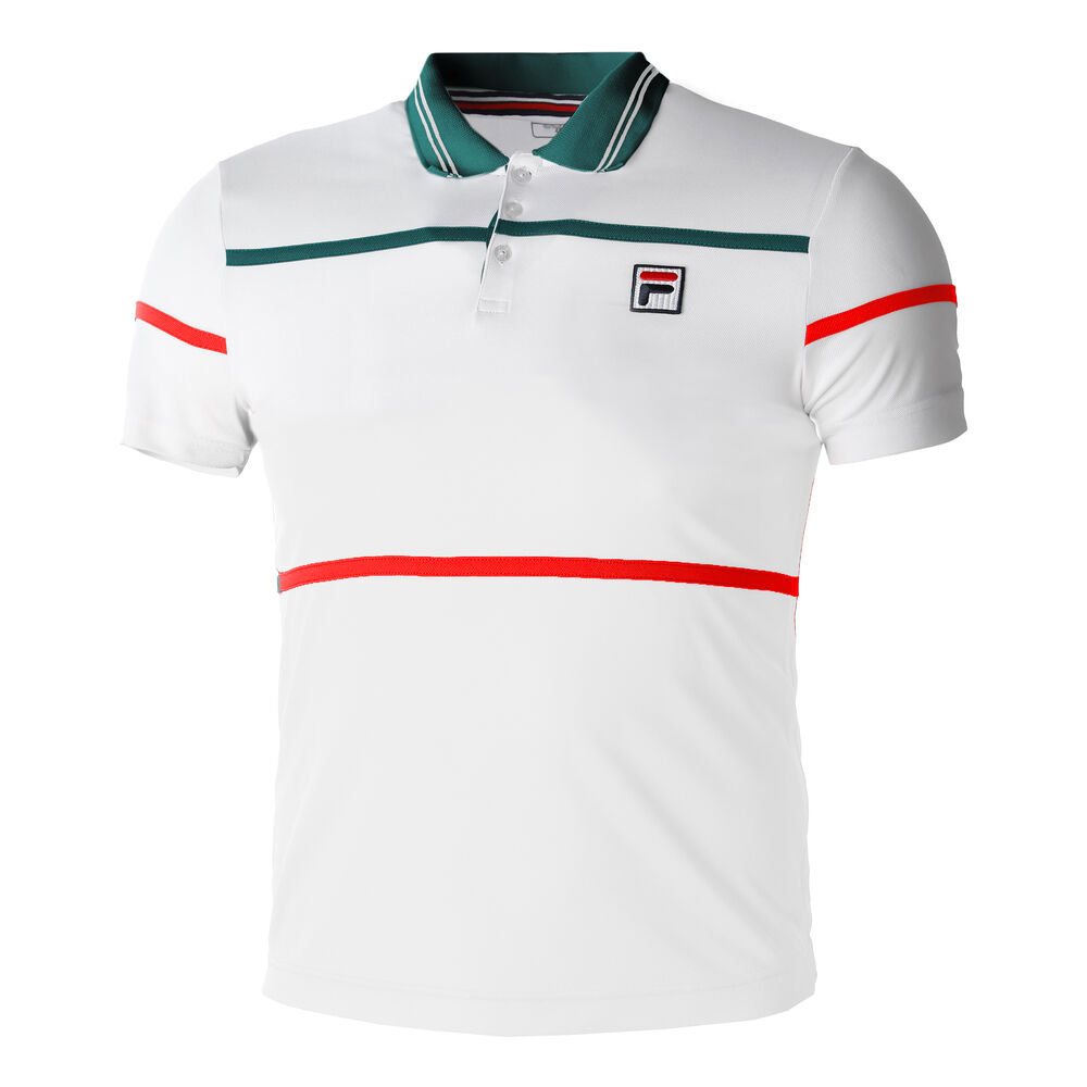 Fila Allan Polo Hommes - Blanc , Vert Foncé