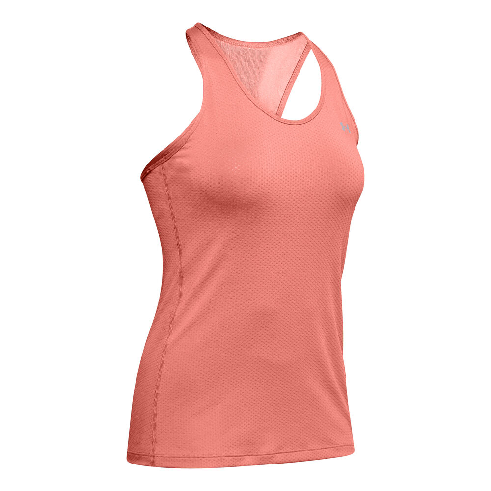 Under Armour Heatgear Racer Débardeur Tank Top Femmes - Corail , Argent