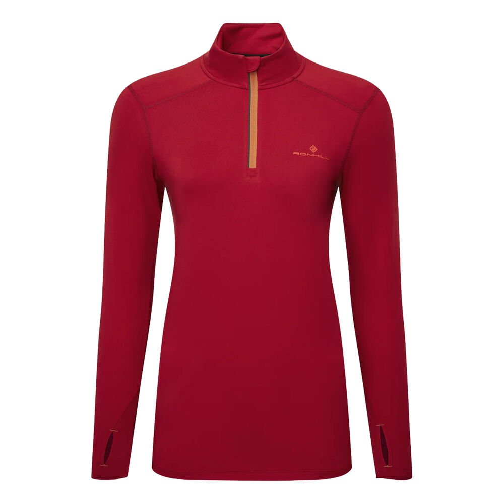 Ronhill Core Thermal 1/2 Zip Maillot De Course Femmes - Rouge