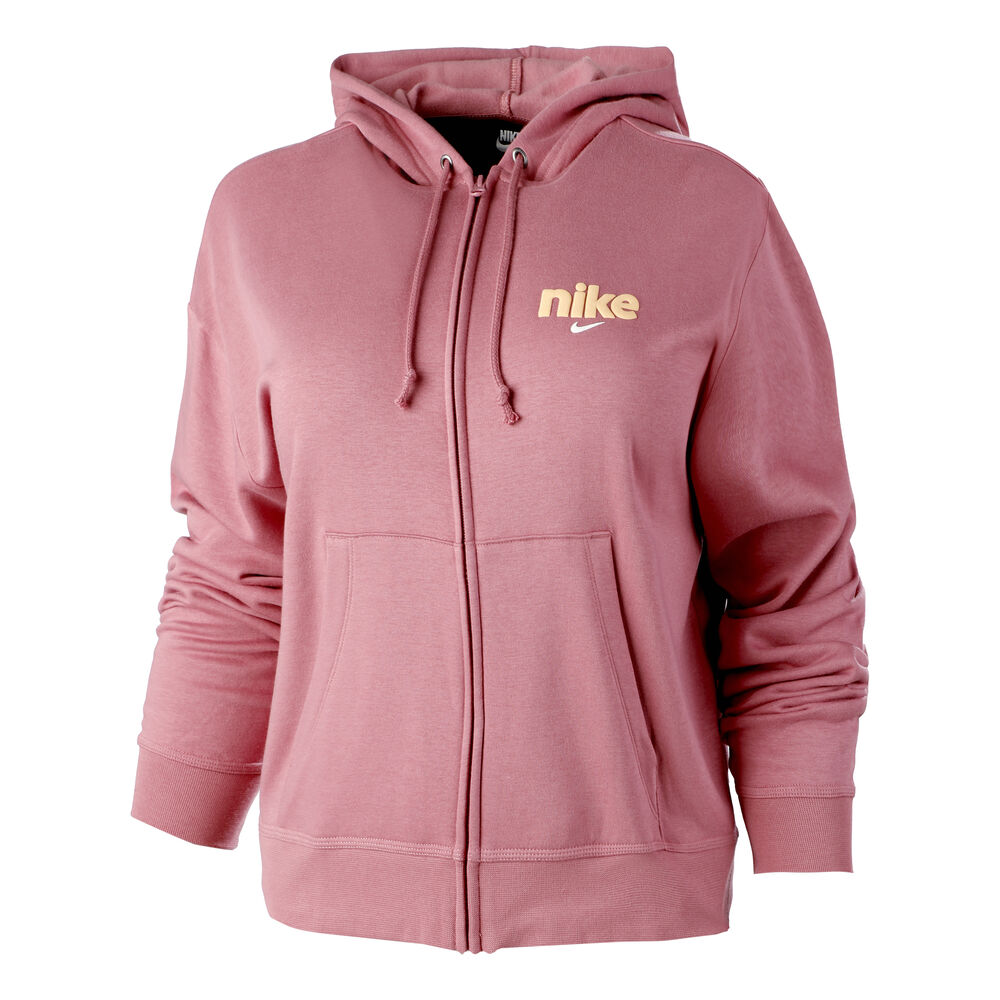 Nike Fleece Varsity Gilet En Coton Femmes - Rosé