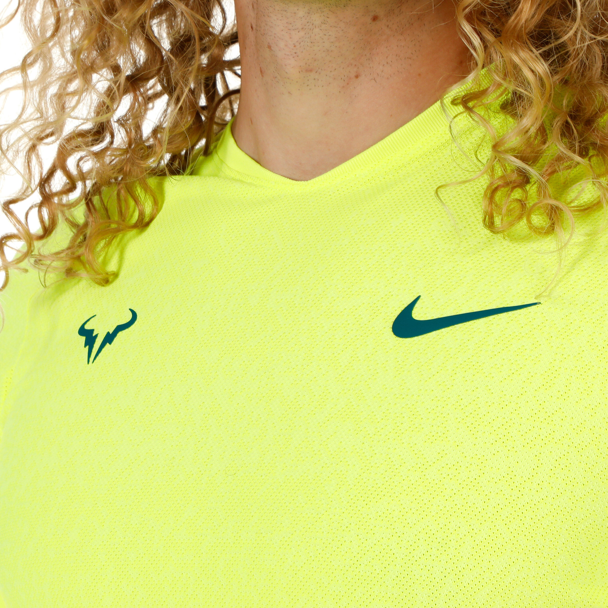 Buy Nike Dri Fit RAFA Advantage T shirt Hommes Jaunes Fluo online Tennis Point FR