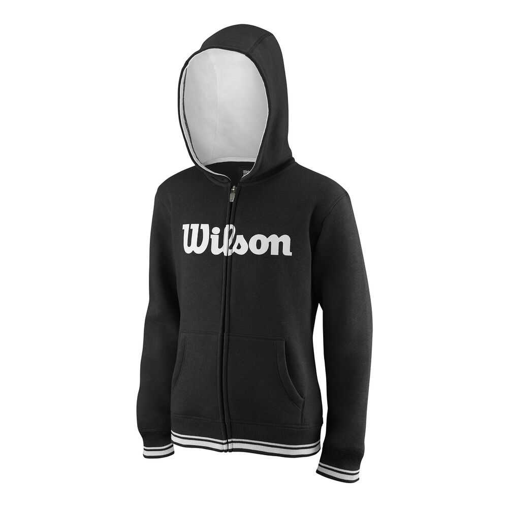 Wilson Team Script Gilet En Coton Enfants - Noir , Blanc