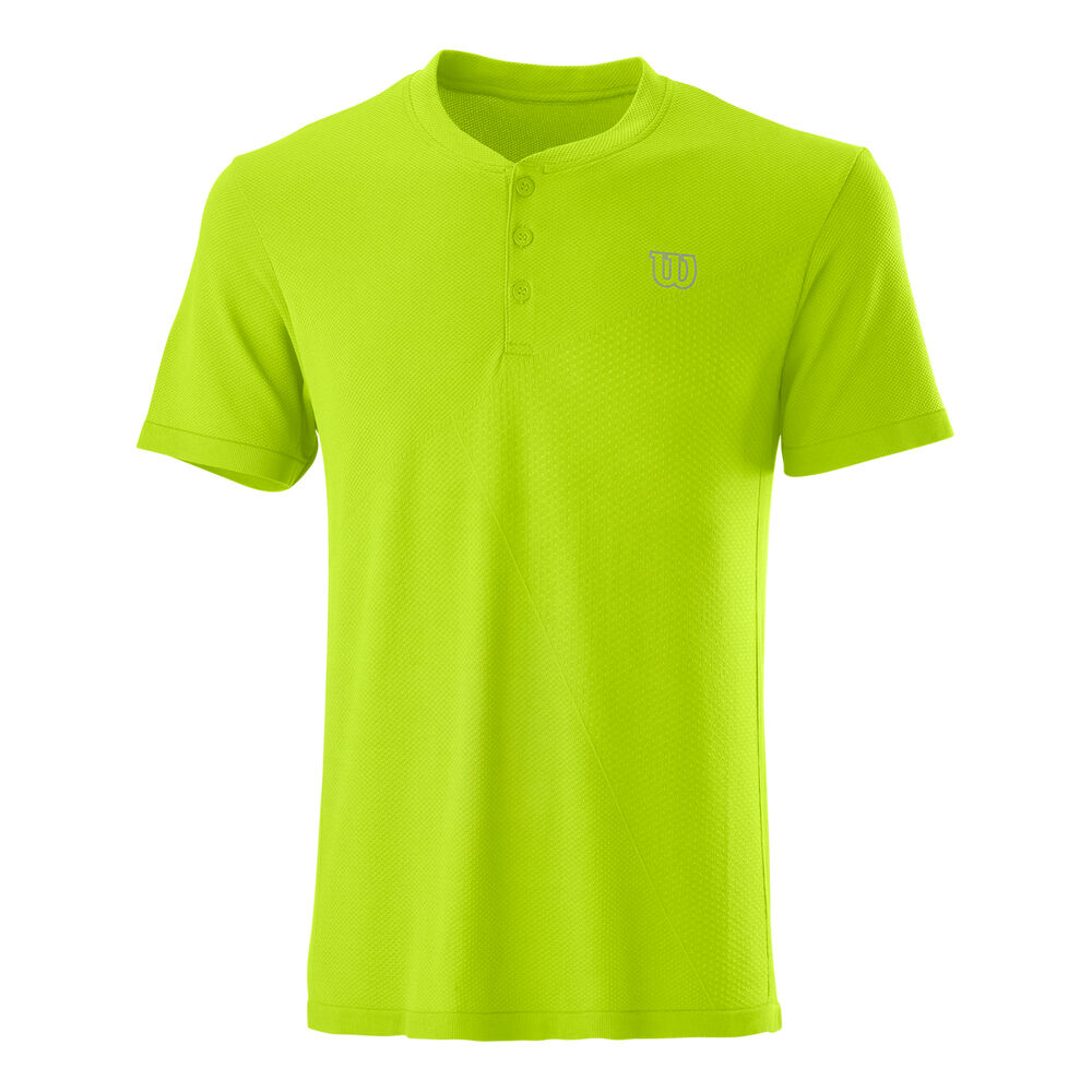 Wilson Power Seamless Henley II T-shirt Hommes - Vert