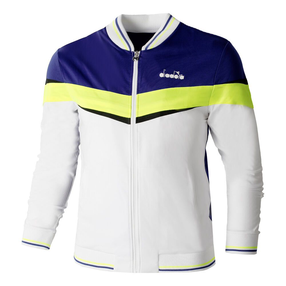 Diadora Veste De Survêtement Hommes - Blanc , Bleu Foncé