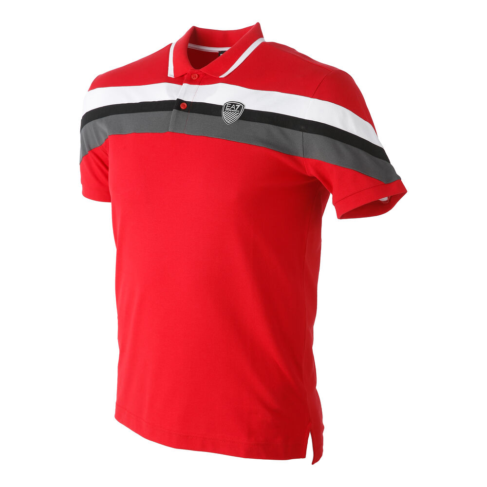 EA7 Polo Hommes - Rouge , Multicouleur