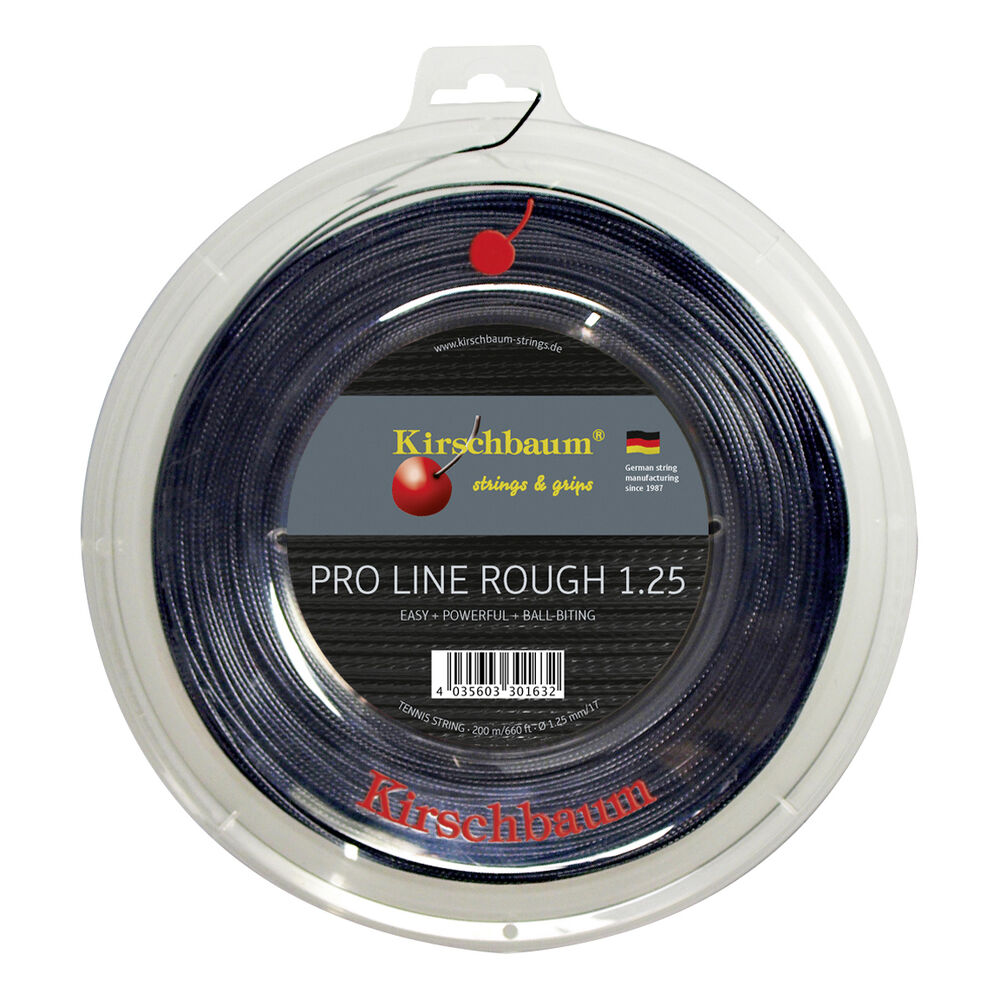 Kirschbaum Pro Line Rough Bobine Cordage 200m - Noir