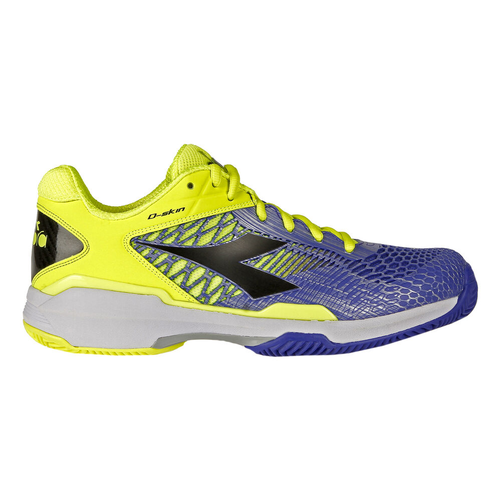 Diadora Speed Competition 5 Chaussure Terre Battue Hommes - Bleu Foncé , Jaunes Fluo