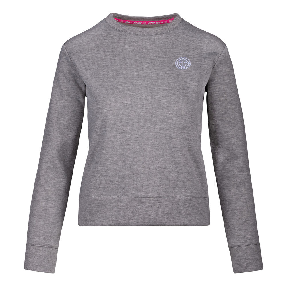 BIDI BADU Mirella Basic T-shirt Femmes - Gris Clair , Blanc