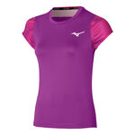 Vêtements Mizuno Mizuno Charge Printed T-shirt Femmes-Violet