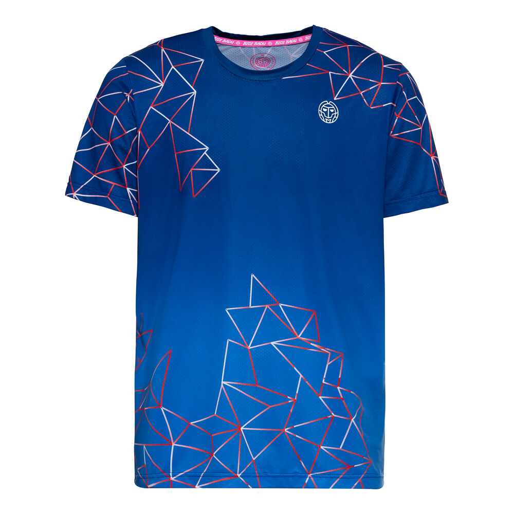 BIDI BADU Jarol Tech T-shirt Hommes - Bleu Foncé , Rouge