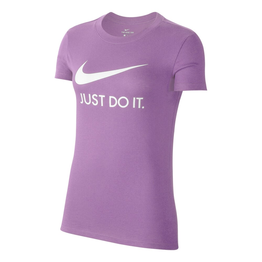 Nike Just Do It Slim T-shirt Femmes - Violet , Blanc