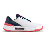 Chaussures de tennis Wilson Wilson Intrigue Pro Chaussure Terre Battue Femmes-Blanc,Bleu Foncé