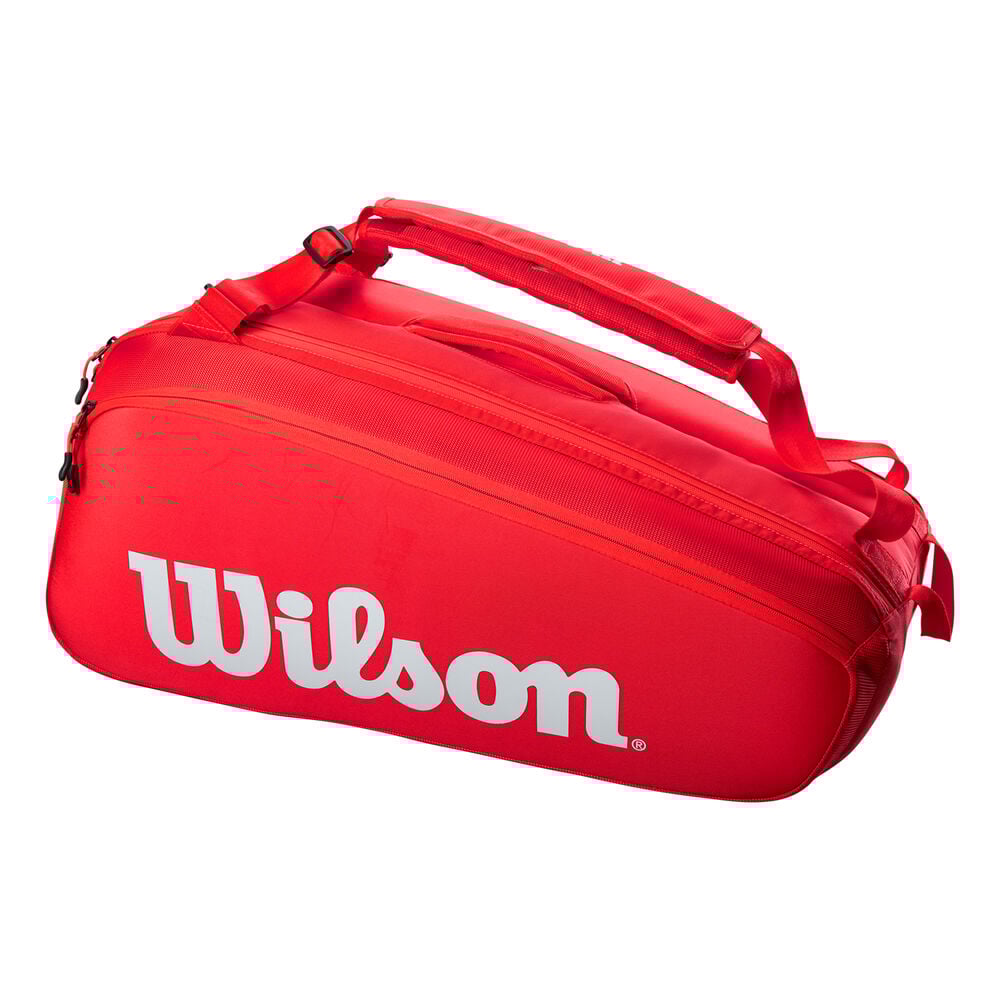 Wilson Super Tour Housse De Raquette Lot De 9 - Rouge , Blanc