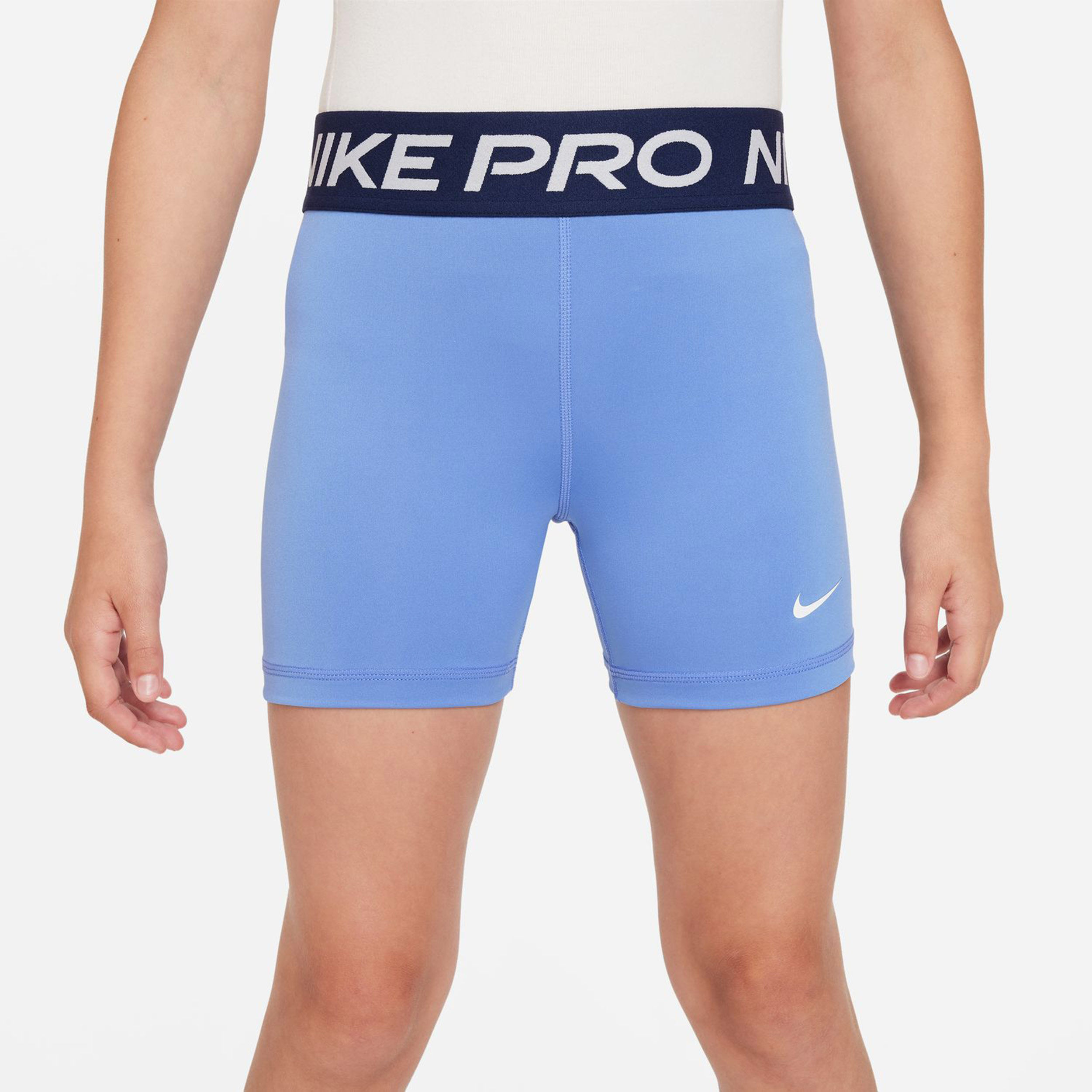 Nike pro shorts blue top