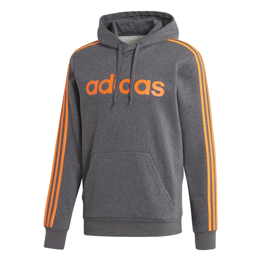 adidas Essentials 3-Stripes Sweat À Capuche Hommes - Gris , Orange
