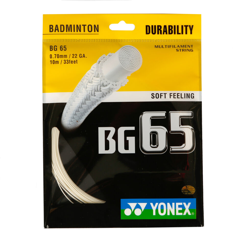 Yonex BG65 Garniture De Cordage Badminton 10m