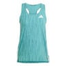 Adizero Singlet Maillot De Course Femmes-Turquoise,Vert Foncé