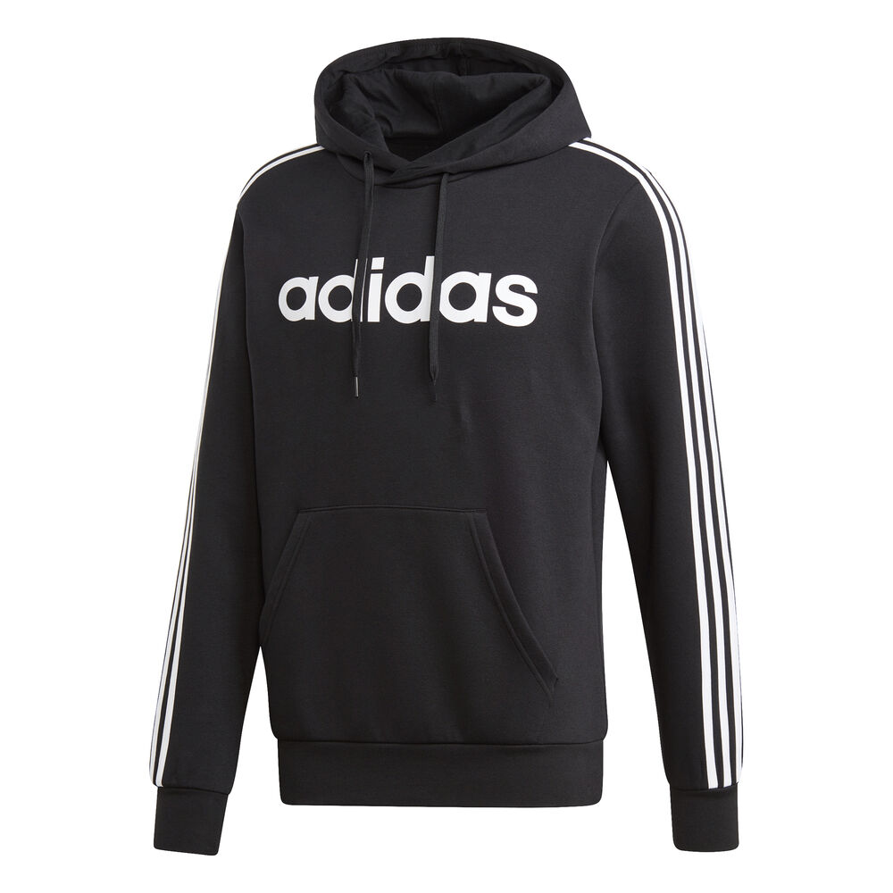 adidas Essentials 3-Stripes Sweat à Capuche Hommes - Noir , Blanc
