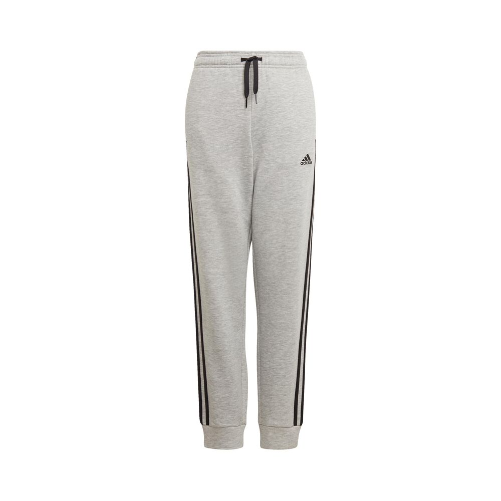 adidas 3-Stripes Fleece Pantalon Survêtement Enfants - Gris , Noir