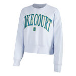Vêtements Nike Nike Court Heritage Phoenix Fleece Oversized Crew High Rise Sweat-shirt Femmes - gris clair, 