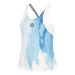 V&ecirc;tements BIDI BADU BIDI BADU Watercolour D&eacute;bardeur Tank Top Femmes-Blanc,Bleu
