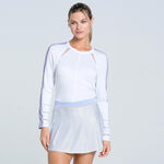 V&ecirc;tements Lucky in Love Lucky in Love Lavender Love Haut Manches Longues Femmes-Blanc