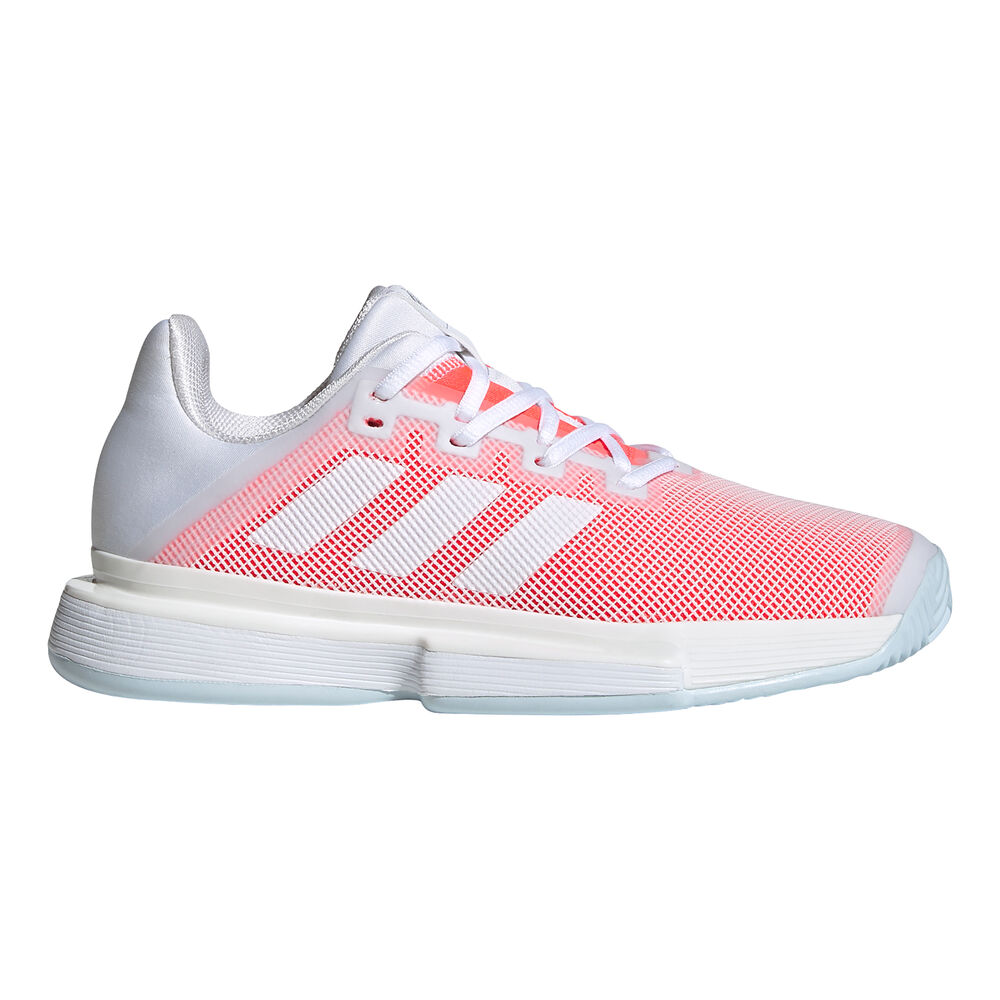 adidas Solematch Bounce Chaussures Toutes Surfaces Femmes - Blanc , Corail