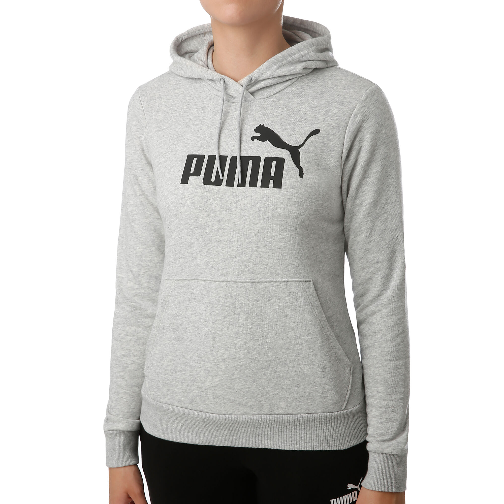 Puma Essential Logo Training Sweat À Capuche Femmes - Gris Clair , Noir