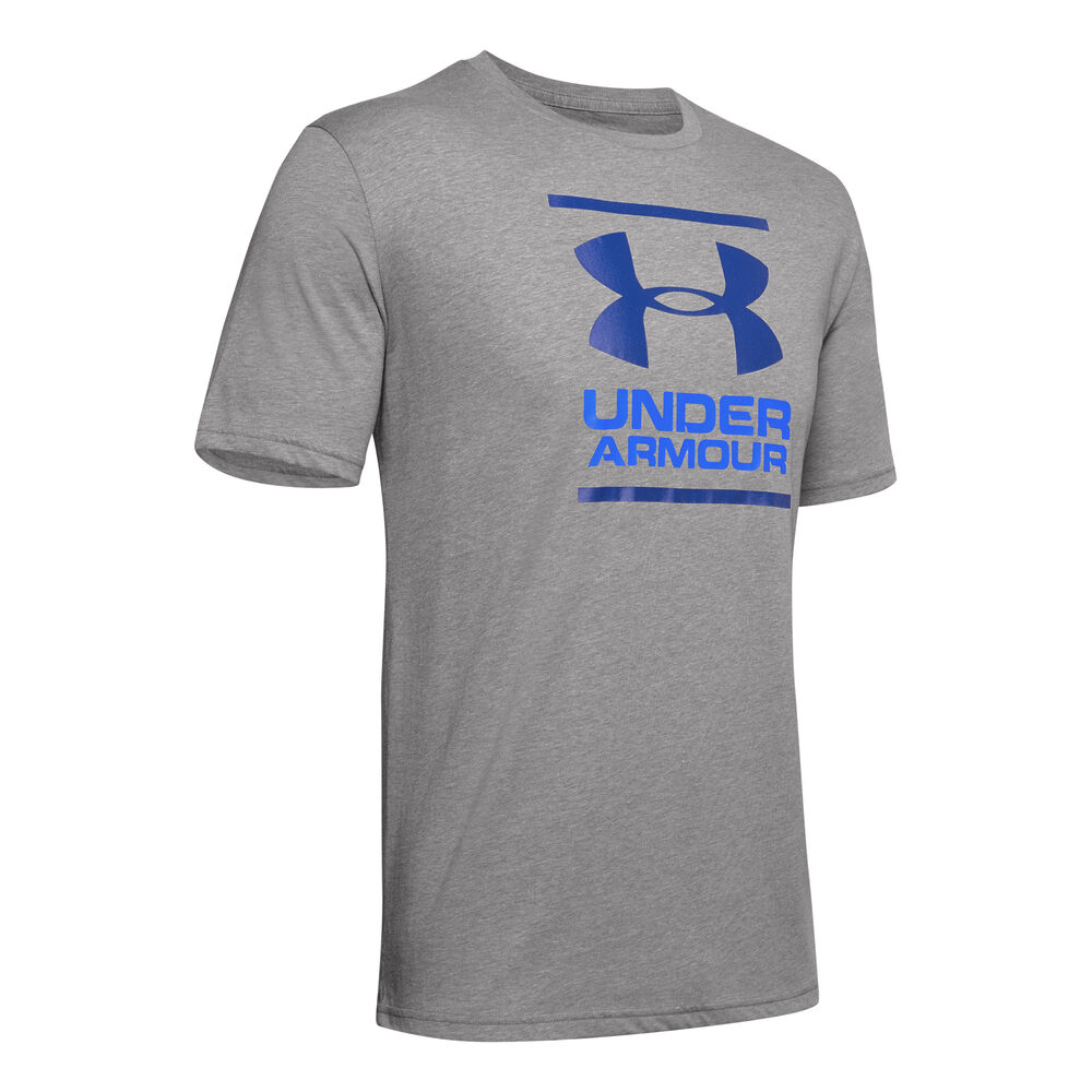 Under Armour GL Foundation T-shirt Hommes - Gris , Bleu Foncé