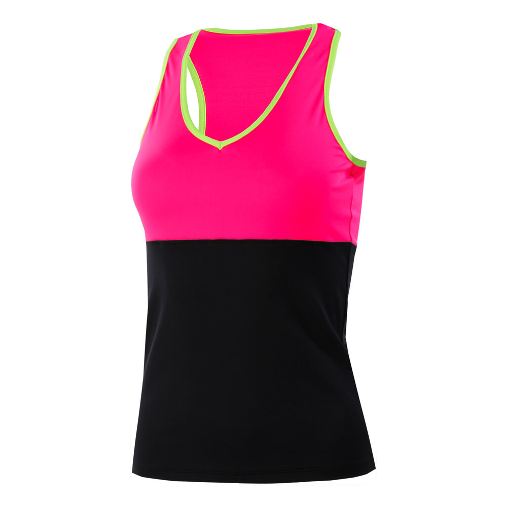 BB by Belen Berbel California Débardeur Tank Top Femmes - Noir , Pink Fluo