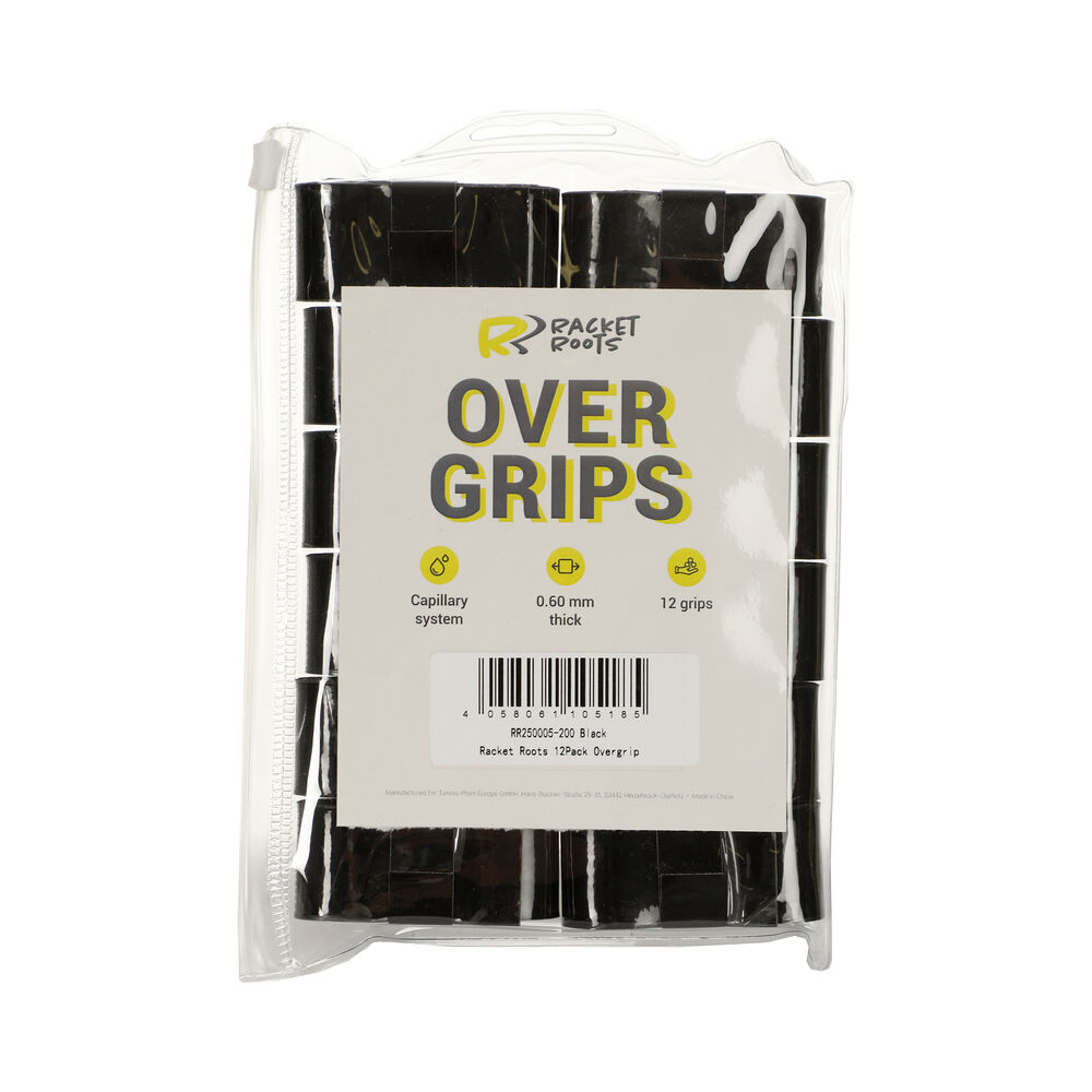 Racket Roots RR Grip Pack De 12 - Noir