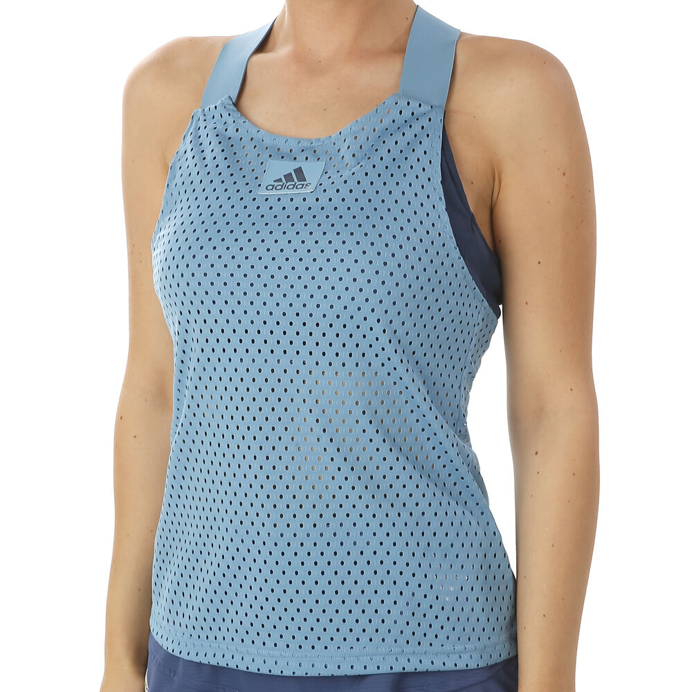 adidas Primeblue Y- Débardeur Tank Top Femmes - Bleu Clair , Bleu Foncé