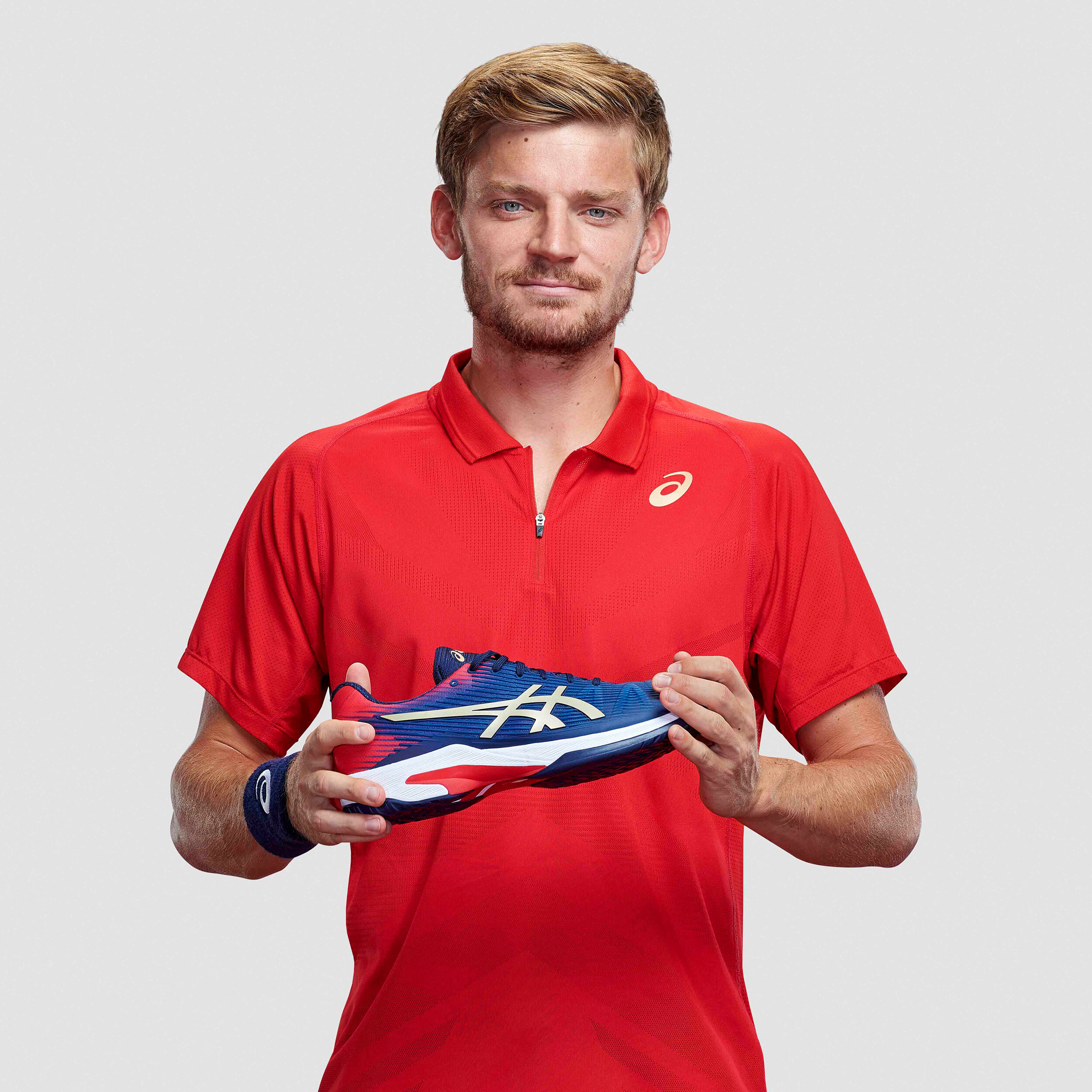 polo asics homme rouge