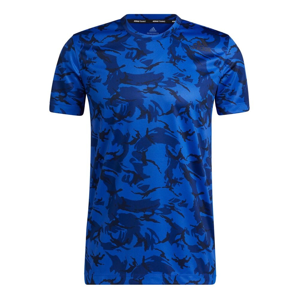 adidas Camo T-shirt Hommes - Bleu , Bleu Foncé