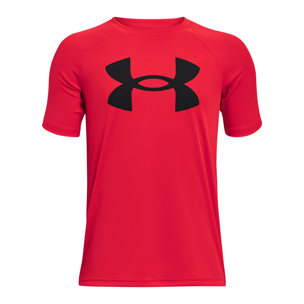 Under Armour Tech Big Logo T-shirt Garçons - Rouge , Noir