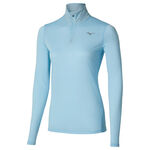 V&ecirc;tements Mizuno Mizuno Core Impulse Half Zip Maillot de course Femmes-bleu clair