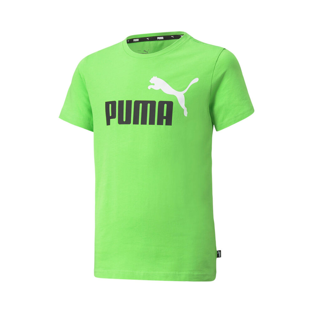 Puma Essential Colorblock Logo T-shirt Garçons - Vert Clair , Bleu Foncé