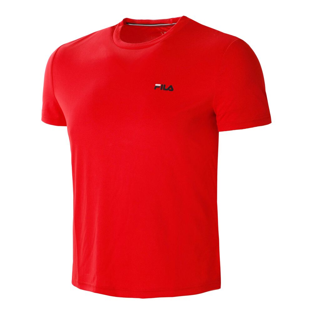 Fila Logo T-shirt Hommes - Rouge , Noir