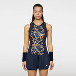 Vêtements JLindeberg JLindeberg Miria Printed Débardeur Tank Top Femmes-Bleu Foncé,Orange