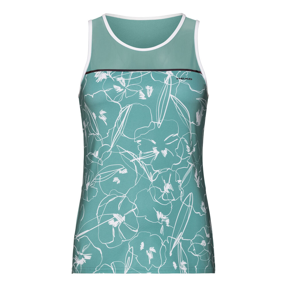 HEAD Performance Débardeur Tank Top Femmes - Mint, Blanc