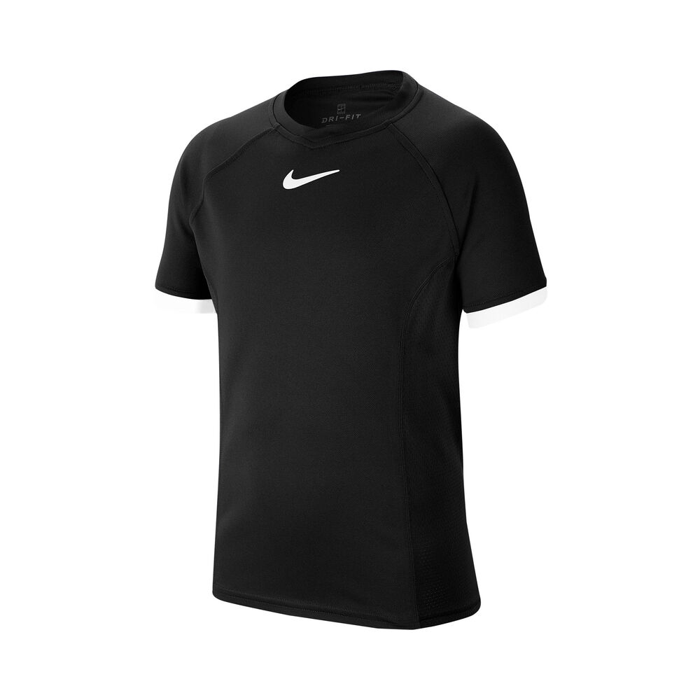 Nike Court Dri-Fit T-shirt Garçons - Noir , Blanc