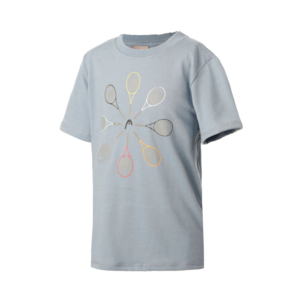 HEAD Racquet T-shirt Filles - Gris Clair , Multicouleur