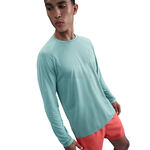 Vêtements Nike Nike Stride Maillot de course Hommes - turquoise, argent