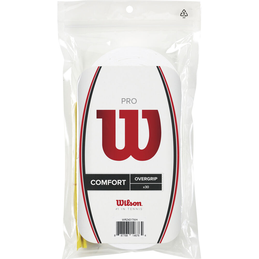 Wilson Pro Overgrip Pack De 30 - Blanc