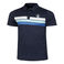 Ocean Block Stripe Tournament Polo