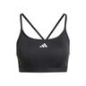 Aeroreact Training 3 Stripes Soutien-gorge Sport Femmes-Noir
