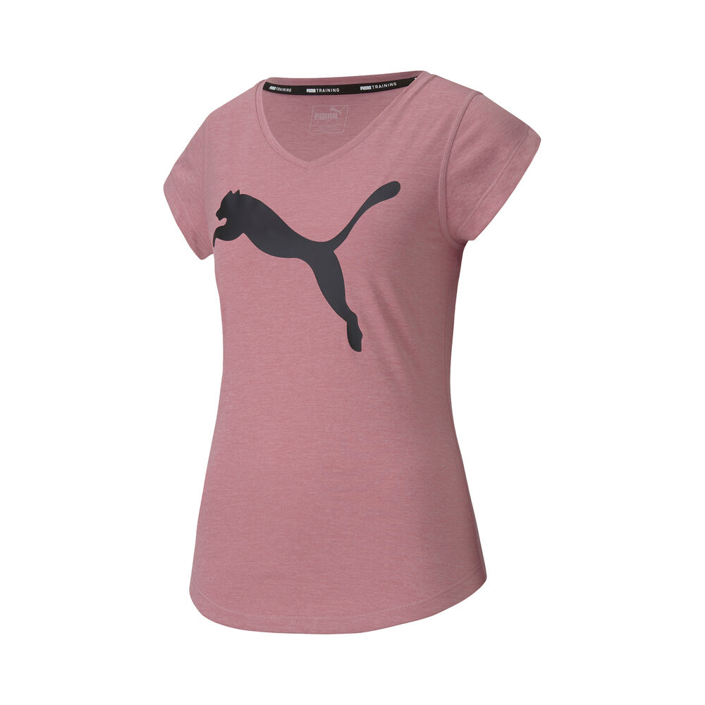 Puma Heather Cat T-shirt Femmes - Rosé, Gris Foncé