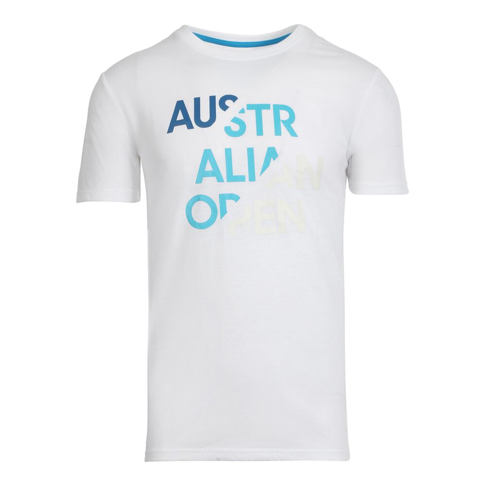 Australian Open 2021 Crew T-shirt Hommes - Blanc , Bleu